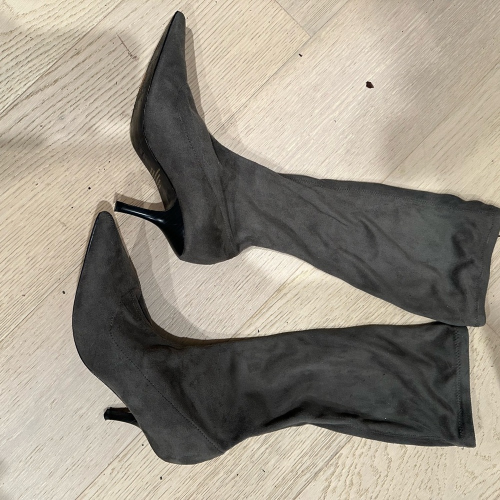 Vero Cuoio Charcoal Gray Heeled Boots